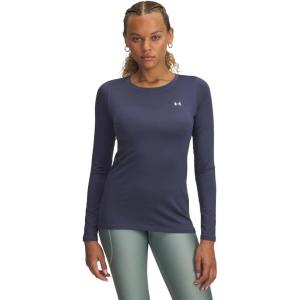 imageUnder Armour Womens Heatgear Longsleeve TShirt044 Downpour Gray   White