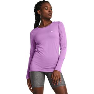 imageUnder Armour Womens Heatgear Longsleeve TShirt560 Provence Purple   Purple Ace