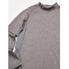 imageUnder Armour Boys ColdGear Mock Long Sleeve TShirtCharcoal Light Heather 019Black
