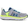 imageUnder Armour Boys Pre School Assert 9 Alternate Closure Running ShoeMod Gray 105Cruise Blue