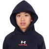 imageUnder Armour Boys Rival Fleece Graphic Hoodie001 Black  Beta  White