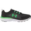 imageUnder Armour Mens Charged Assert 9 Running Shoe008 BlackExtreme GreenExtreme Green