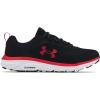imageUnder Armour Mens Charged Assert 9 Running ShoeBlack 001Red Marble