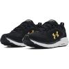 imageUnder Armour Mens Charged Assert 9 Running ShoeBlack 007Metallic Gold