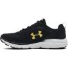 imageUnder Armour Mens Charged Assert 9 Running ShoeBlackWhiteGold