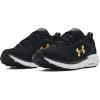 imageUnder Armour Mens Charged Assert 9 Running ShoeBlackWhiteGold
