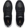 imageUnder Armour Mens Charged Assert 9 Running ShoeBlackWhiteGold
