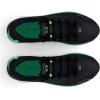 imageUnder Armour Mens HOVR Infinite 5 Running Shoe002 BlackWhiteGreen Breeze