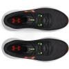 imageUnder Armour Mens Surge 3 Running ShoeJet Gray 103Blaze Orange
