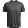 imageUnder Armour Mens Tech 20 VNeck ShortSleeve TShirtCarbon Heather  Black