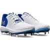 imageUnder Armour Womens Glyde 20 Mt Softball Shoe101 WhiteRoyalMetallic Silver