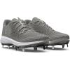 imageUnder Armour Womens Glyde 20 Mt Softball Shoe102 Baseball GrayBaseball GrayMetallic Silver