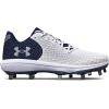 imageUnder Armour Womens Glyde 20 Mt Softball Shoe103 WhiteMidnight NavyMetallic Silver