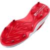 imageUnder Armour Womens Glyde 20 Mt Softball Shoe104 WhiteRedMetallic Silver