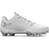 imageUnder Armour Womens Glyde 20 Rm Softball Shoe100 WhiteWhiteMetallic Silver