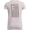 imageUnder Armour Womens New Freedom Flag TShirt015 Tetra Gray   Fresh Clay