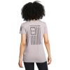 imageUnder Armour Womens New Freedom Flag TShirt015 Tetra Gray   Fresh Clay