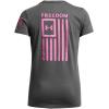 imageUnder Armour Womens New Freedom Flag TShirt025 Castlerock   Pink Edge