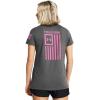 imageUnder Armour Womens New Freedom Flag TShirt025 Castlerock   Pink Edge