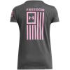 imageUnder Armour Womens New Freedom Flag TShirt026 Castlerock   Meta Pink