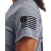 imageUnder Armour Womens New Freedom Flag TShirt036 Steel Light Heather   Black