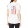 imageUnder Armour Womens New Freedom Flag TShirt100 White   Royal