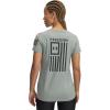 imageUnder Armour Womens New Freedom Flag TShirt348 Silica Green   Black