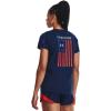 imageUnder Armour Womens New Freedom Flag TShirt408 Academy   Royal