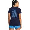 imageUnder Armour Womens New Freedom Flag TShirt410 Midnight Navy   Viral Blue