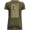 imageUnder Armour Womens New Freedom Flag TShirtMarine Od Green 390Desert Sand