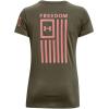 imageUnder Armour Womens New Freedom Flag TShirtMarine Od Green 391Pink Sands
