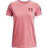 imageUnder Armour Womens New Freedom Flag TShirtPink Clay 663League Red