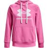 imageUnder Armour Womens Rival Fleece Logo Hoodie659 Pink Edge  White  White