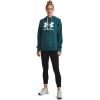 imageUnder Armour Womens Rival Fleece Logo Hoodie716 Tourmaline Teal   White