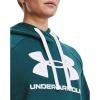 imageUnder Armour Womens Rival Fleece Logo Hoodie716 Tourmaline Teal   White