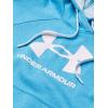 imageUnder Armour Womens Rival Fleece Logo HoodieEquator Blue Light Heather 419White