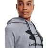 imageUnder Armour Womens Rival Fleece Logo HoodieSteel Medium Heather 035Black