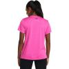 imageUnder Armour Womens Tech Marker Twist Short Sleeve T Shirt652 Rebel Pink   White