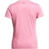 imageUnder Armour Womens Tech Marker Twist Short Sleeve T Shirt697 Sunset Pink   White