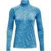 imageUnder Armour Womens Tech Twist  Zip LongSleeve Pullover419 Capri  Fuse Teal  Metallic Silver