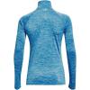 imageUnder Armour Womens Tech Twist  Zip LongSleeve Pullover419 Capri  Fuse Teal  Metallic Silver