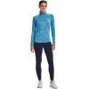 imageUnder Armour Womens Tech Twist  Zip LongSleeve Pullover419 Capri  Fuse Teal  Metallic Silver