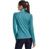 imageUnder Armour Womens Tech Twist  Zip LongSleeve Pullover433 Glacier Blue  White  Metallic Silver