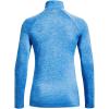 imageUnder Armour Womens Tech Twist  Zip LongSleeve Pullover464 Water  White  Metallic Silver