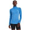 imageUnder Armour Womens Tech Twist  Zip LongSleeve Pullover464 Water  White  Metallic Silver