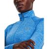 imageUnder Armour Womens Tech Twist  Zip LongSleeve Pullover464 Water  White  Metallic Silver