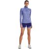 imageUnder Armour Womens Tech Twist  Zip LongSleeve Pullover495 Baja Blue  White  Metallic Silver