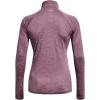 imageUnder Armour Womens Tech Twist  Zip LongSleeve Pullover500 Misty Purple  Fresh Orchid  Metallic Silver