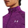 imageUnder Armour Womens Tech Twist  Zip LongSleeve Pullover514 Rivalry  Strobe  Metallic Silver