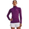 imageUnder Armour Womens Tech Twist  Zip LongSleeve Pullover514 Rivalry  Strobe  Metallic Silver
